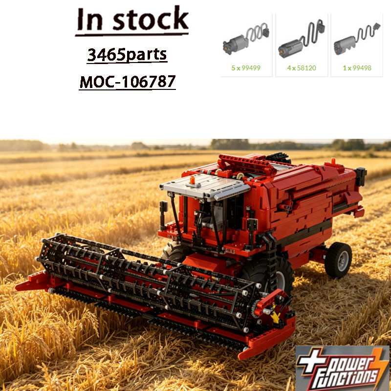 Agriculture Farming Education - Blocos de Montar MOC-106787 Nova Colheitadeira
